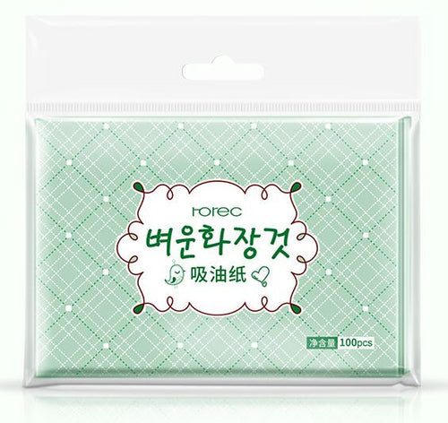 100sheets/pack Green Tea Facial Oil Blotting Sheets Paper Cleansing Face Oil Control Absorbent Paper Beauty makeup tools